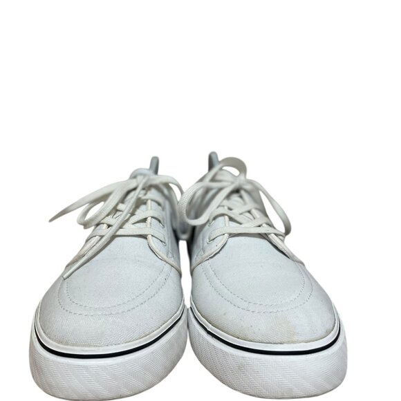 Nike SB Zoom Stefan Janoski Skateboarding 615957-100 White Canvas Men's sz 9.5 - Picture 3 of 7